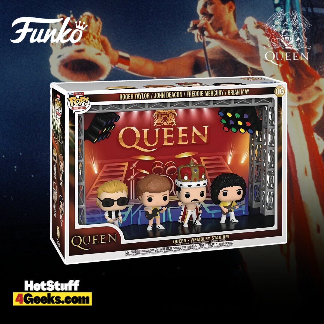 NEW The Queen at Wembley Stadium 4-Pack Funko Pop! Moment