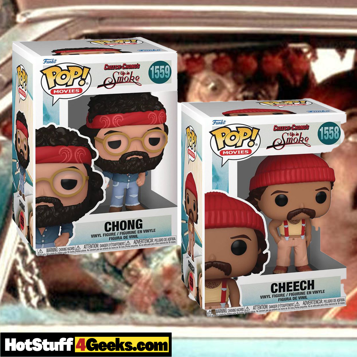 Cheech and Chong Funko Pop #1558 #1559 (2024 release)