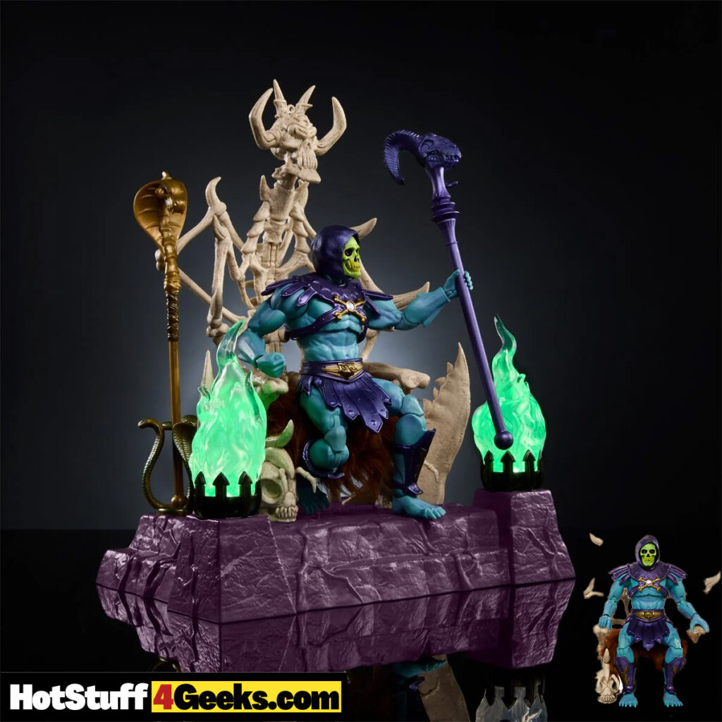 Masters of the Universe Masterverse Skeletor and Havoc Throne Exclusive