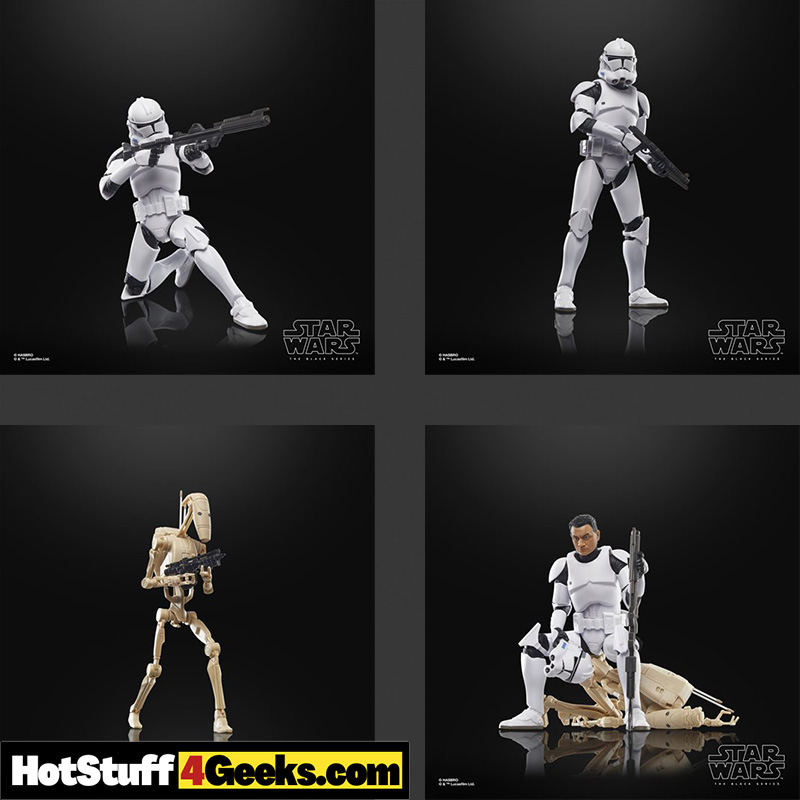 Star Wars Clone Trooper & Battle Droid Figures | The Black Series 2024