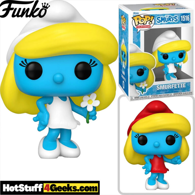 The Smurfs Smurfette with Flower Funko Pop 1516