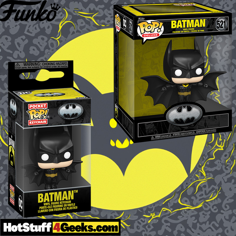 Batman 85th Anniversary Funko Pop Set Keychain & Soaring Figure