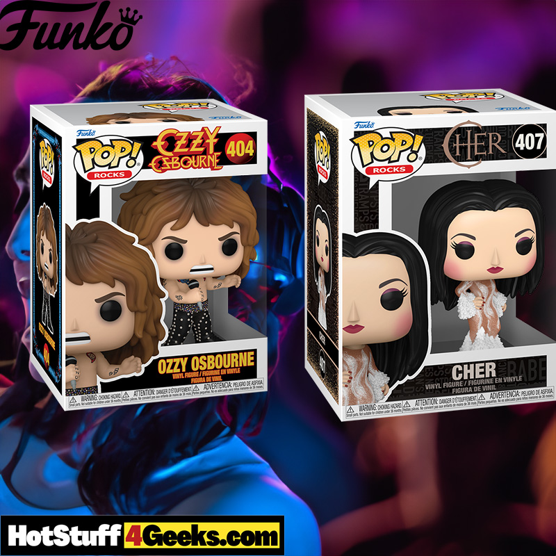 Rock Legends Cher and Ozzy Osbourne Funko Pops: Rhyming Bio Extravaganza