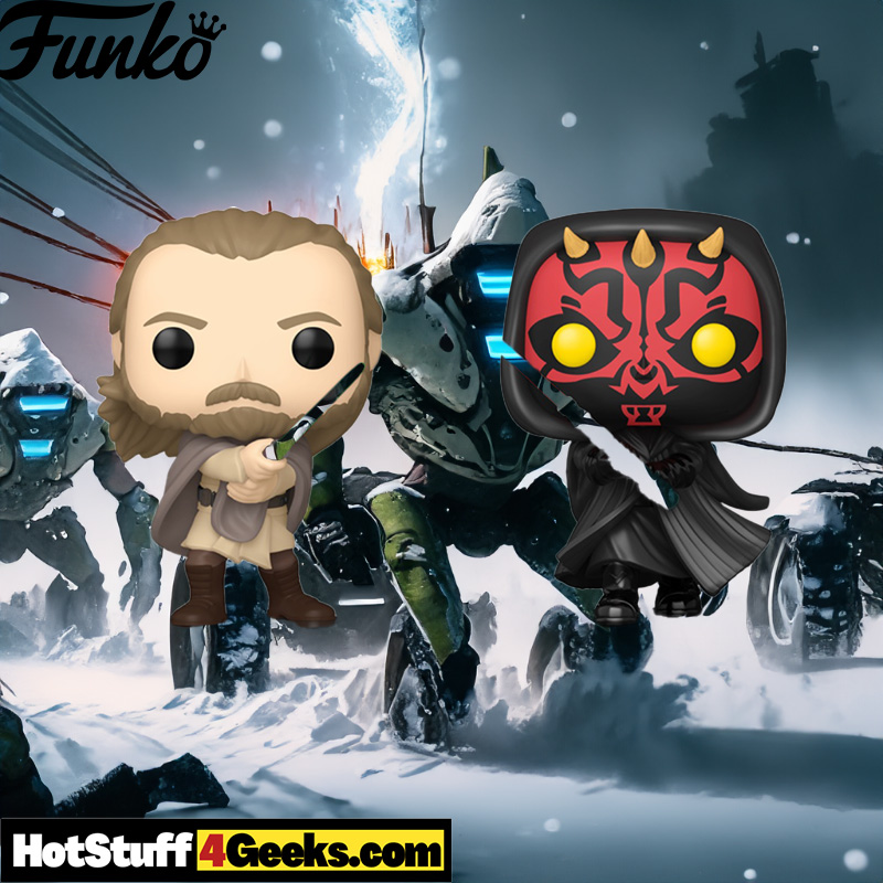 Star Wars Funko Pop: Qui-Gon Jinn vs. Darth Maul 2-Pack – The Ultimate Duel for Your Collection!