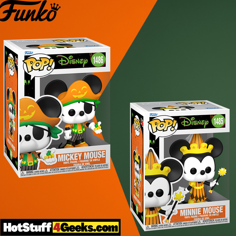 Mickey & Minnie Halloween Funko Pops Pirate & Princess Edition