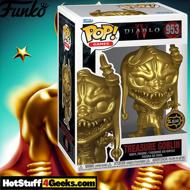 Celebrate Blizzard’s 30th Anniversary with the Exclusive Diablo IV Treasure Goblin Gold Funko Pop! and Get Free In-Game Content!