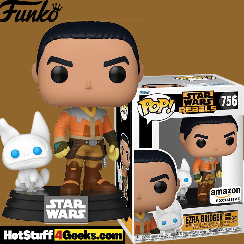 Ezra Bridger with Loth-Cat Funko Pop: A Star Wars Rebels Treasure