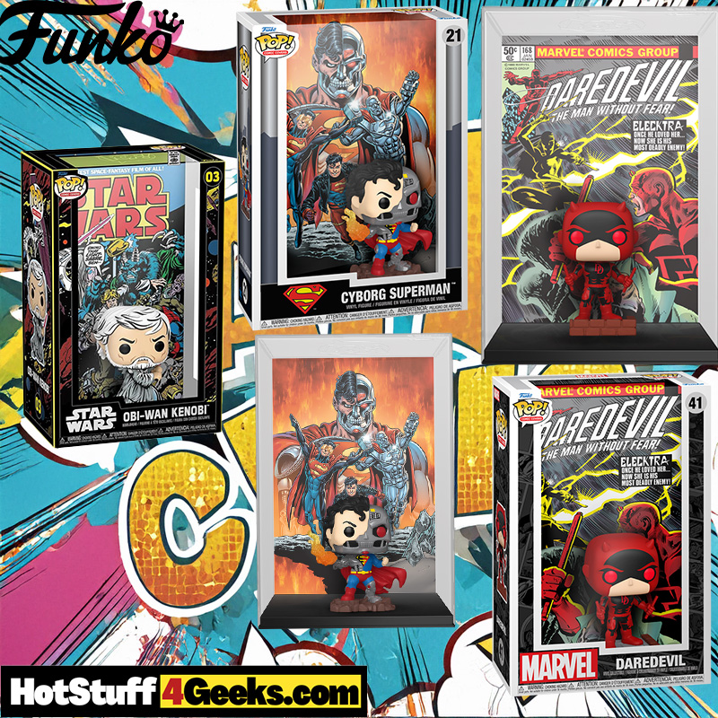 Iconic Comic Covers Meet Funko Pops: Obi-Wan Kenobi, Cyborg Superman, and Daredevil